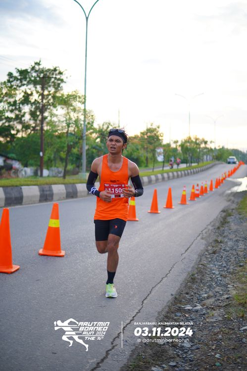 Race photo from Arutmin Borneo Run 2024