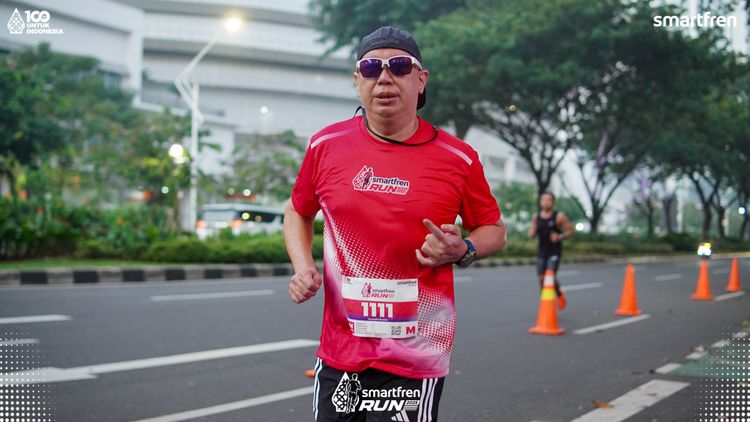 Race photo from Smartfren Run 2025 