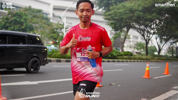 Race photo from Smartfren Run 2025 