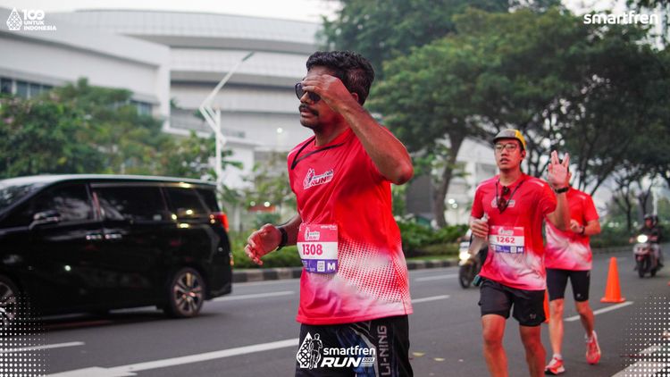 Race photo from Smartfren Run 2025 
