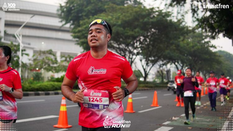 Race photo from Smartfren Run 2025 