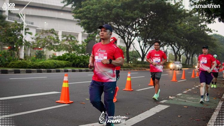Race photo from Smartfren Run 2025 