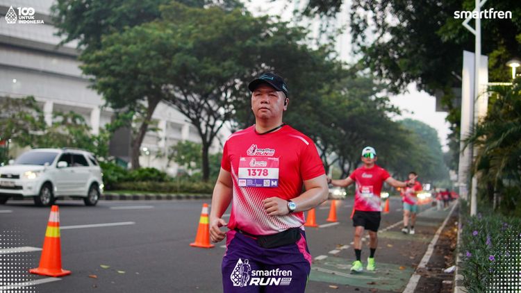 Race photo from Smartfren Run 2025 