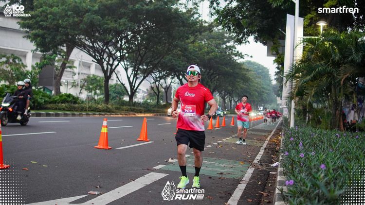 Race photo from Smartfren Run 2025 