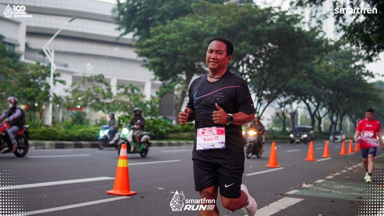 Race photo from Smartfren Run 2025 