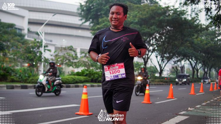 Race photo from Smartfren Run 2025 