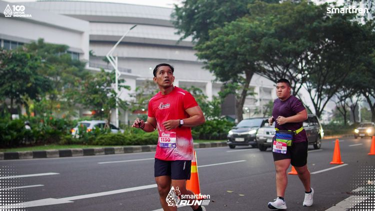 Race photo from Smartfren Run 2025 