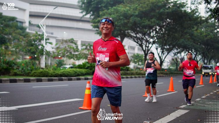 Race photo from Smartfren Run 2025 