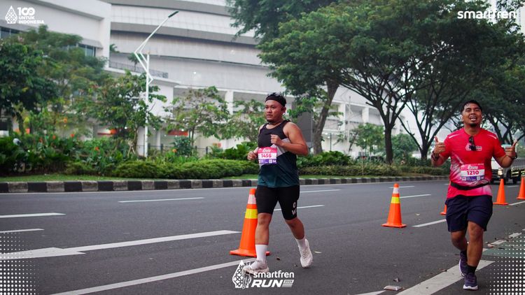 Race photo from Smartfren Run 2025 