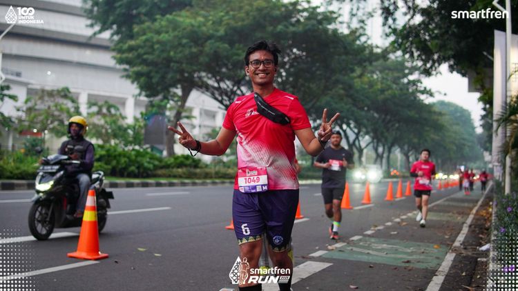 Race photo from Smartfren Run 2025 