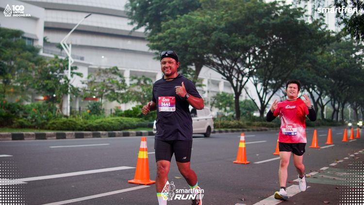 Race photo from Smartfren Run 2025 