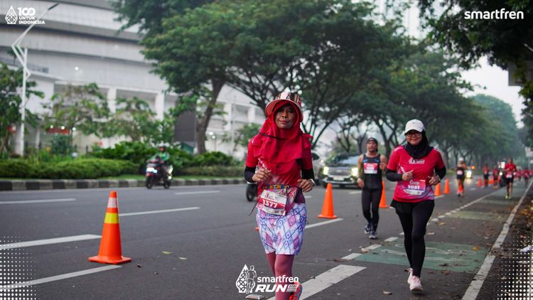 Race photo from Smartfren Run 2025 