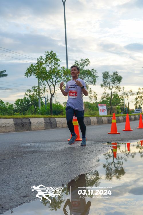 Race photo from Arutmin Borneo Run 2024