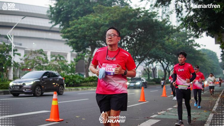 Race photo from Smartfren Run 2025 
