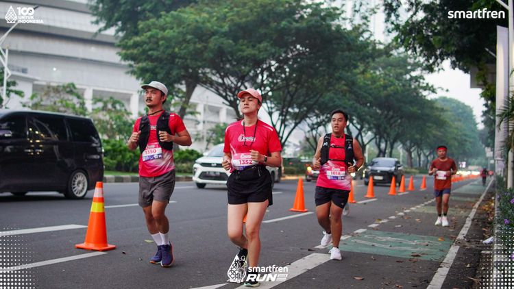 Race photo from Smartfren Run 2025 