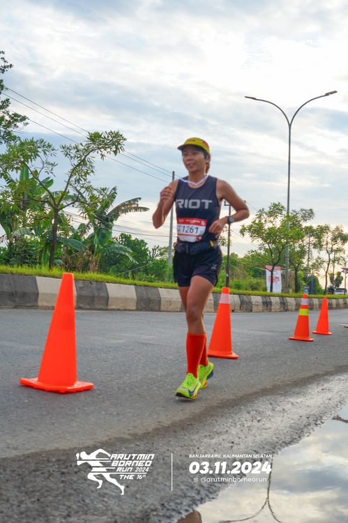 Race photo from Arutmin Borneo Run 2024