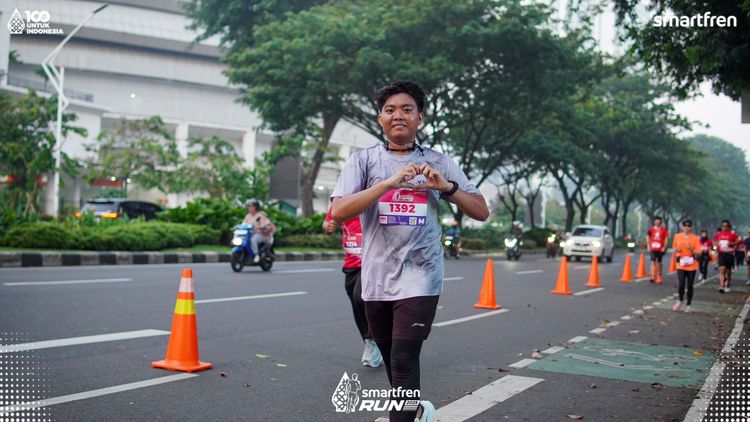 Race photo from Smartfren Run 2025 