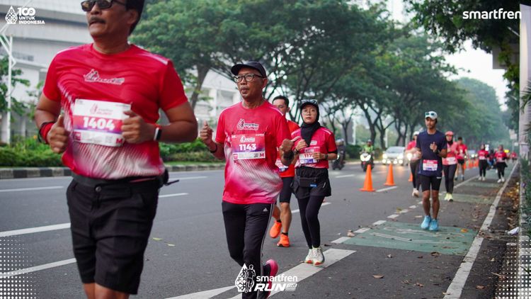 Race photo from Smartfren Run 2025 