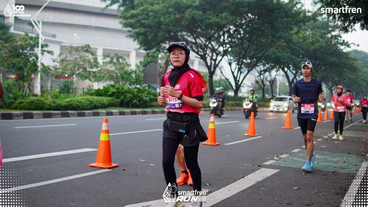 Race photo from Smartfren Run 2025 