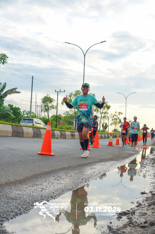 Race photo from Arutmin Borneo Run 2024