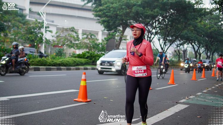 Race photo from Smartfren Run 2025 
