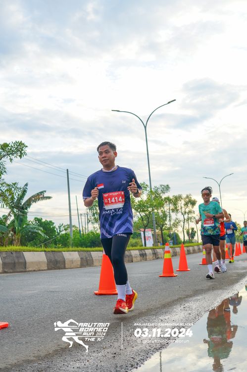 Race photo from Arutmin Borneo Run 2024