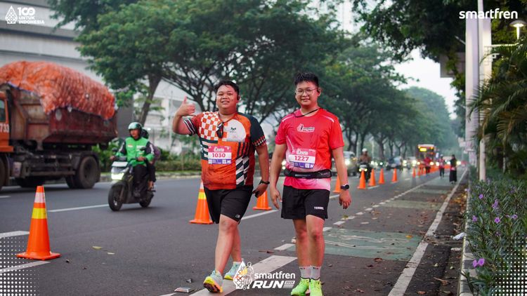 Race photo from Smartfren Run 2025 