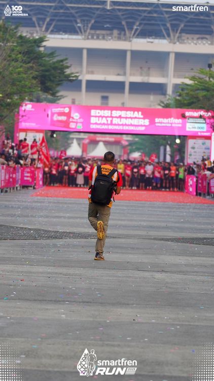 Race photo from Smartfren Run 2025 