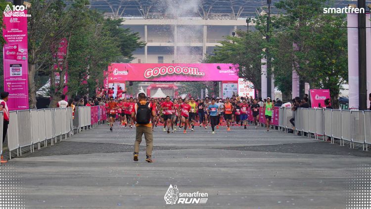 Race photo from Smartfren Run 2025 