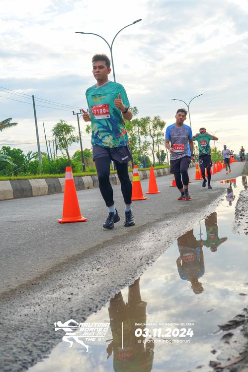 Race photo from Arutmin Borneo Run 2024