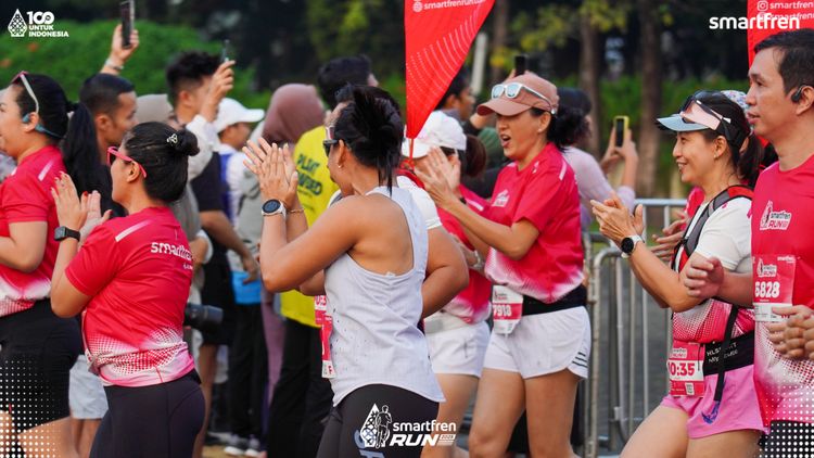 Race photo from Smartfren Run 2025 