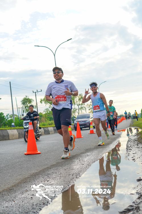 Race photo from Arutmin Borneo Run 2024