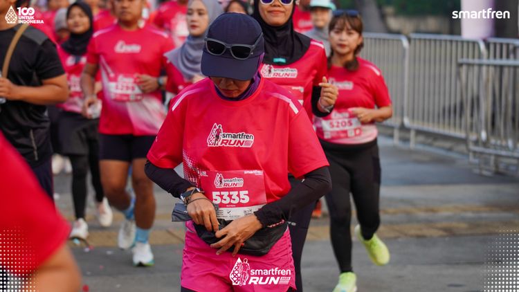 Race photo from Smartfren Run 2025 