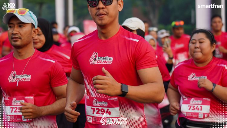 Race photo from Smartfren Run 2025 
