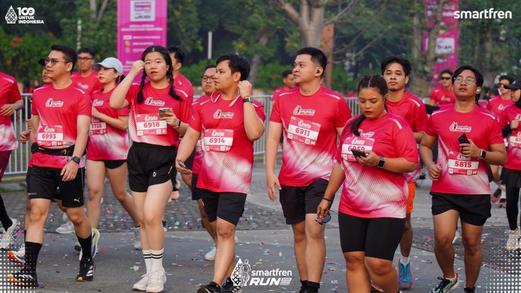 Race photo from Smartfren Run 2025 