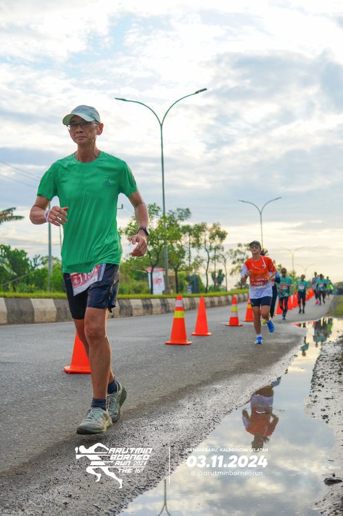 Race photo from Arutmin Borneo Run 2024