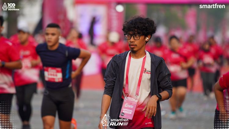 Race photo from Smartfren Run 2025 