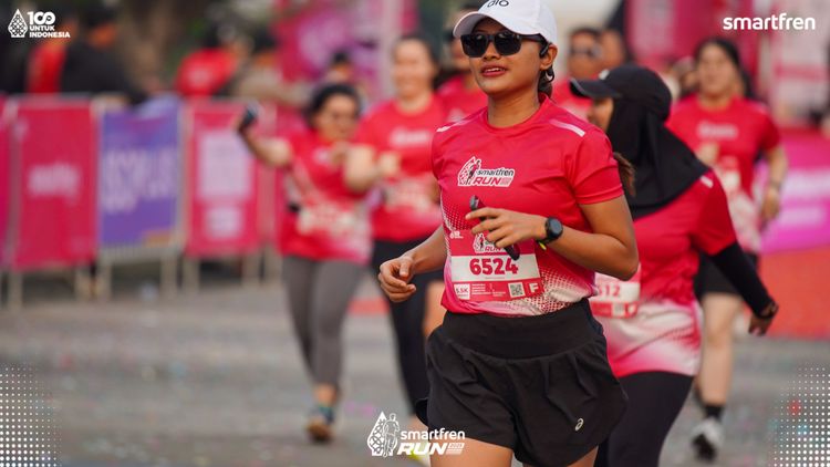 Race photo from Smartfren Run 2025 
