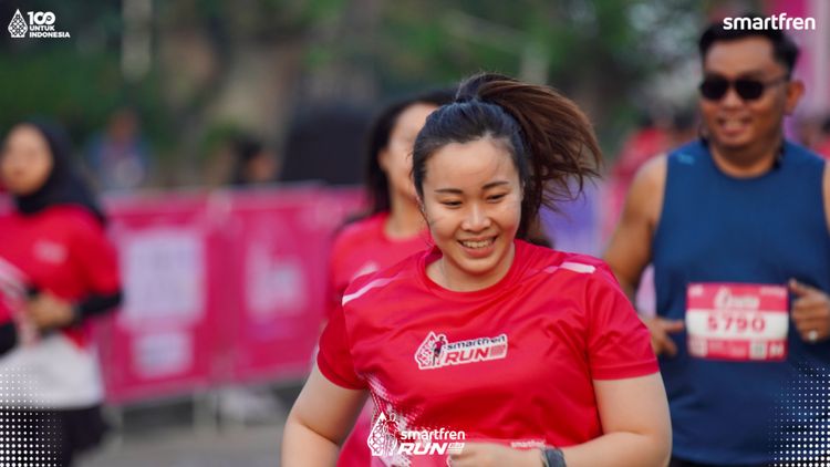 Race photo from Smartfren Run 2025 