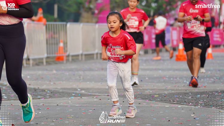 Race photo from Smartfren Run 2025 