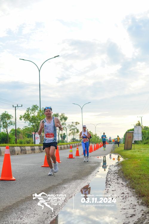 Race photo from Arutmin Borneo Run 2024