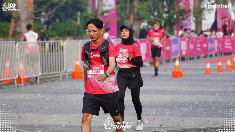 Race photo from Smartfren Run 2025 