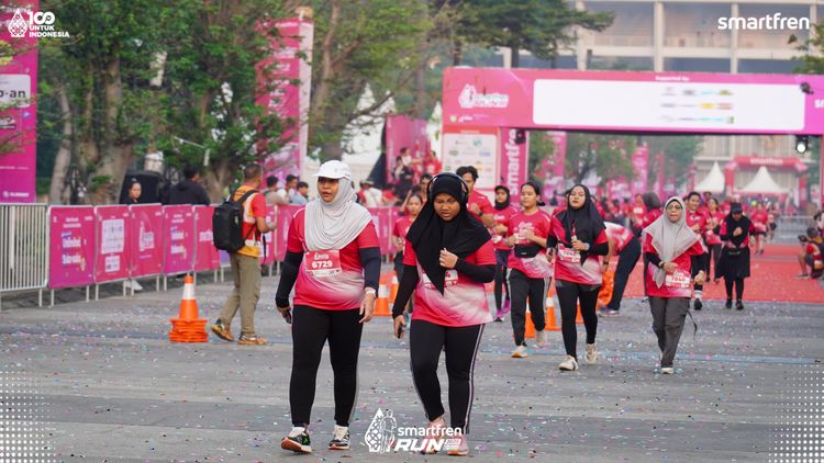 Race photo from Smartfren Run 2025 