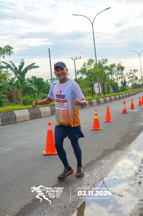 Race photo from Arutmin Borneo Run 2024