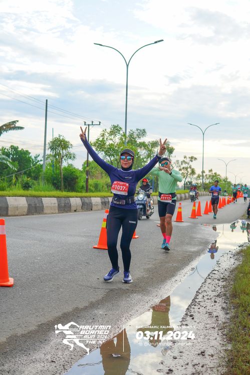 Race photo from Arutmin Borneo Run 2024