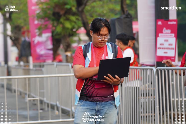Race photo from Smartfren Run 2025 