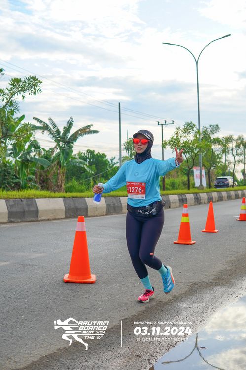 Race photo from Arutmin Borneo Run 2024