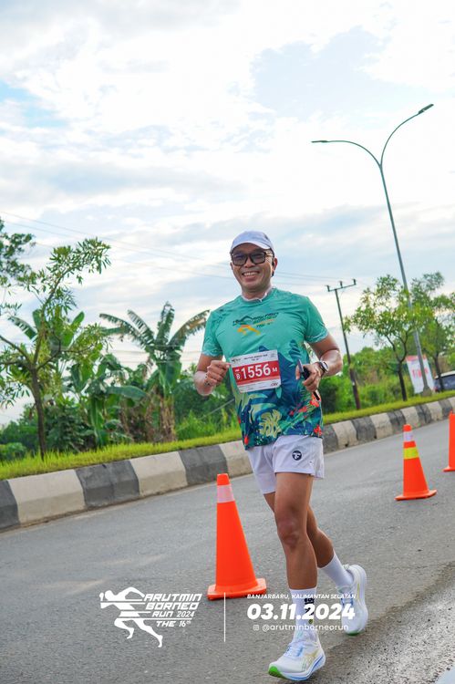 Race photo from Arutmin Borneo Run 2024