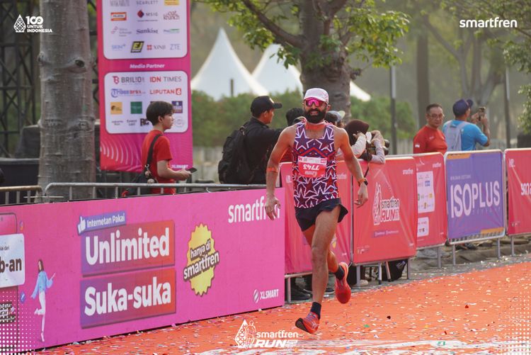 Race photo from Smartfren Run 2025 