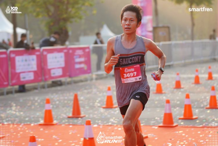 Race photo from Smartfren Run 2025 